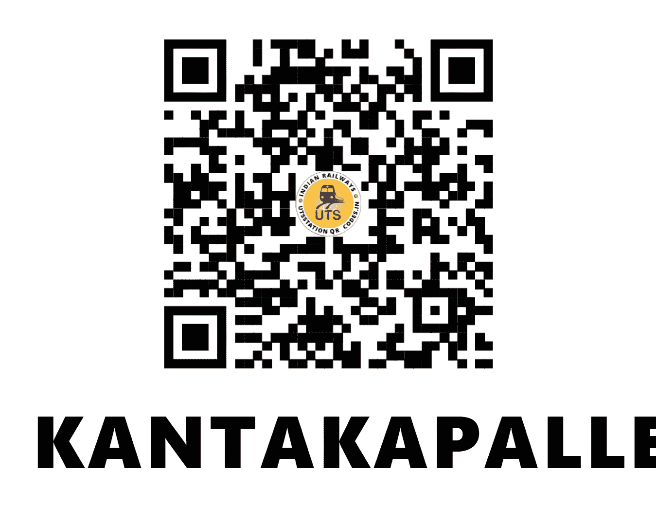 UTS QR Code for KANTAKAPALLE - KPL - EO (ANDHRA PRADESH)